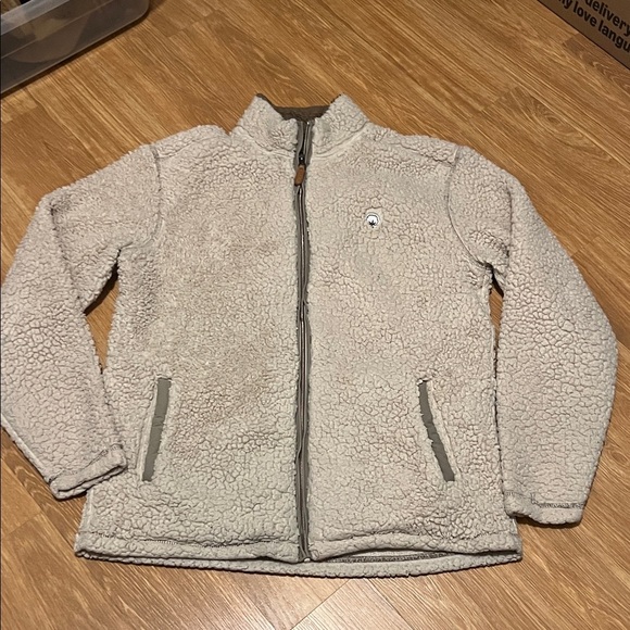 The Southern Shirt Company Cream Sherpa Jacket medium - Picture 1 of 5
